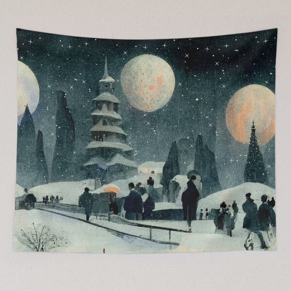 Item preview, Fantasy Winter Snow Scene designed and sold by madtoyman.
