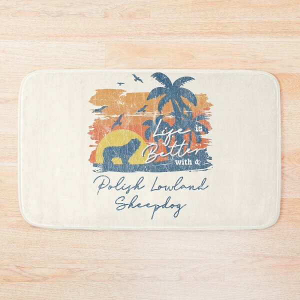 Item preview, Life is Better With Polish Lowland Sheepdog Beach Sunset Retro Vintage designed and sold by rafaeltto.