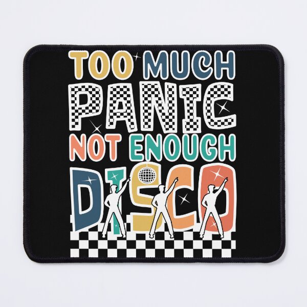 Item preview, Retro Vintage Too Much Panic Not Enough Disco designed and sold by SunnyBrand.