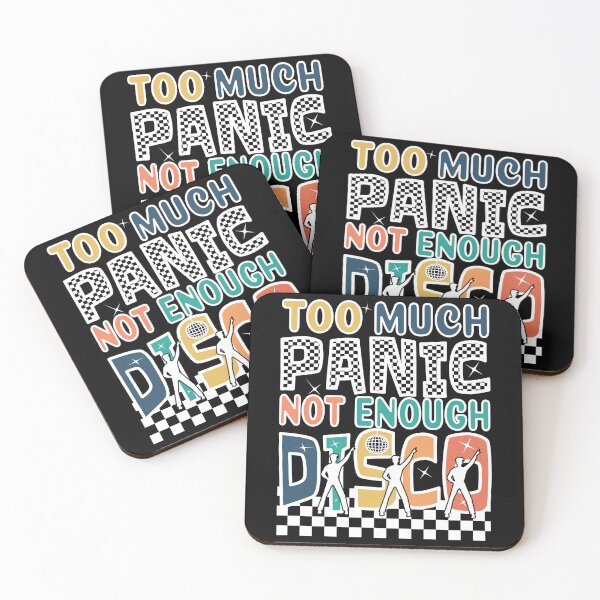 Item preview, Retro Vintage Too Much Panic Not Enough Disco designed and sold by SunnyBrand.