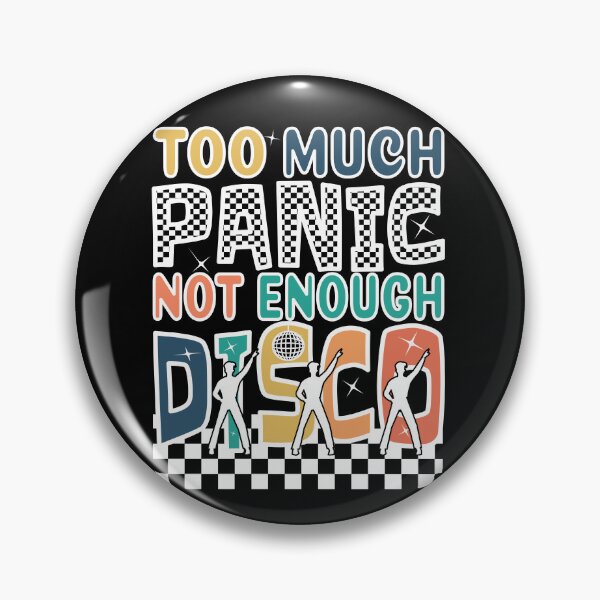 Item preview, Retro Vintage Too Much Panic Not Enough Disco designed and sold by SunnyBrand.