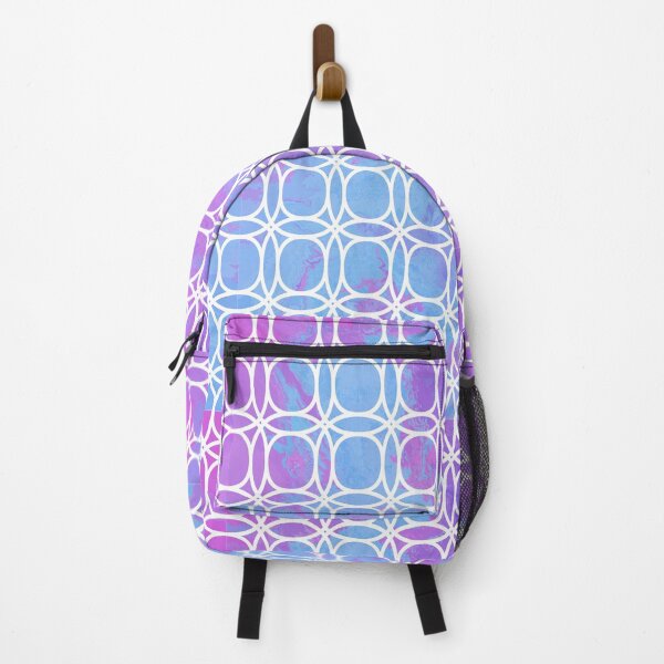 Item preview, Geometric Purple  blue marble effect pattern  designed and sold by TipTopTapo.