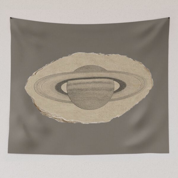Item preview, saturn vintage paper cut out sticker tote bag  designed and sold by moonna designs.