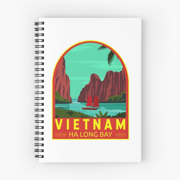 Item preview, Ha Long Bay Vietnam Travel Retro Emblem designed and sold by KrisSidDesigns.