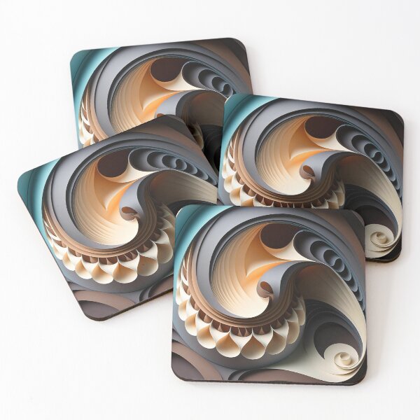 Item preview, Curvaceous abstract pattern designed and sold by Darmon-Designs.