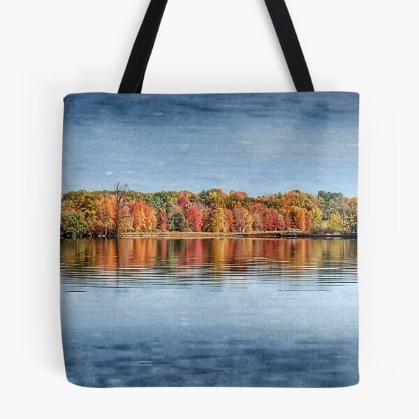 Item preview, Fine Lake fall colors, Johnstown Township,  Michigan  designed and sold by Rocco Goff.