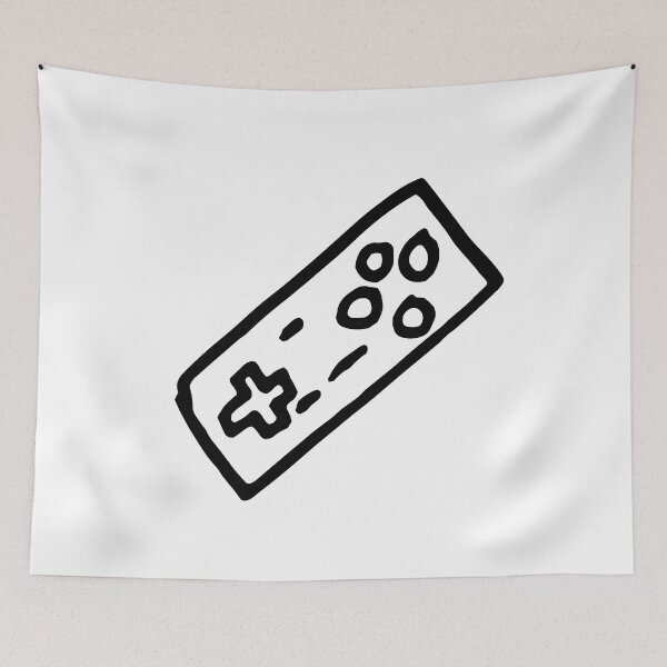 Artikelvorschau, Retro Game Controller Line Art entworfen und verkauft von vandervisuals.