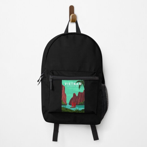 Item preview, Ha Long Bay Vietnam Travel Vintage Art designed and sold by KrisSidDesigns.