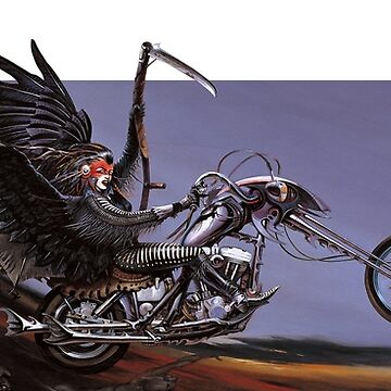 Artwork thumbnail, Bikers Valkyrie by Chris Achilleos by HseAchilleos
