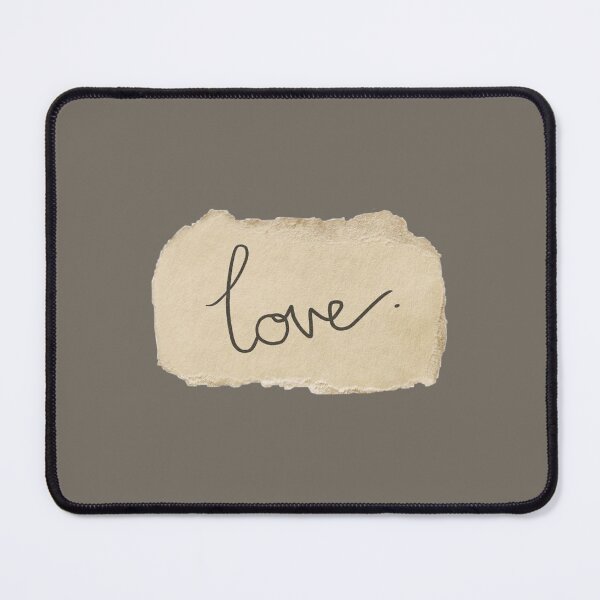 Item preview, love written in vintage paper cut out designed and sold by moonna designs.