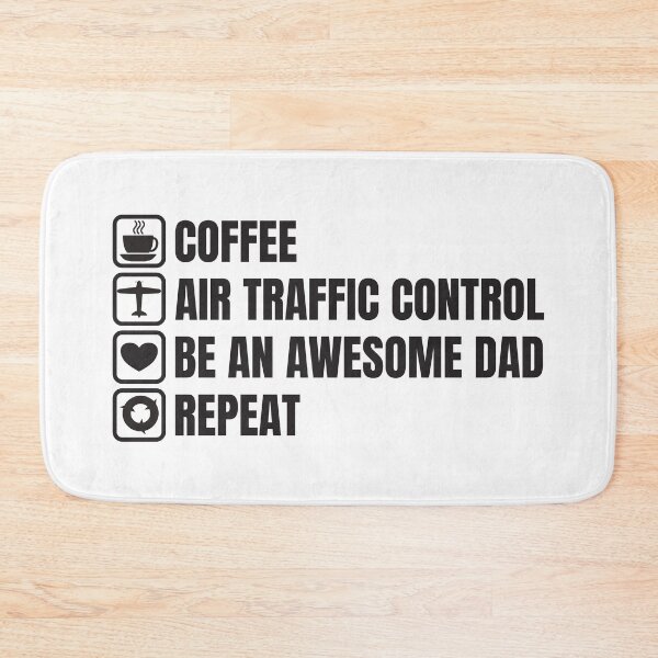Item preview, Coffee, Air Traffic Control, Awesome Dad, Repeat (For Light Background) designed and sold by thecatcouch.