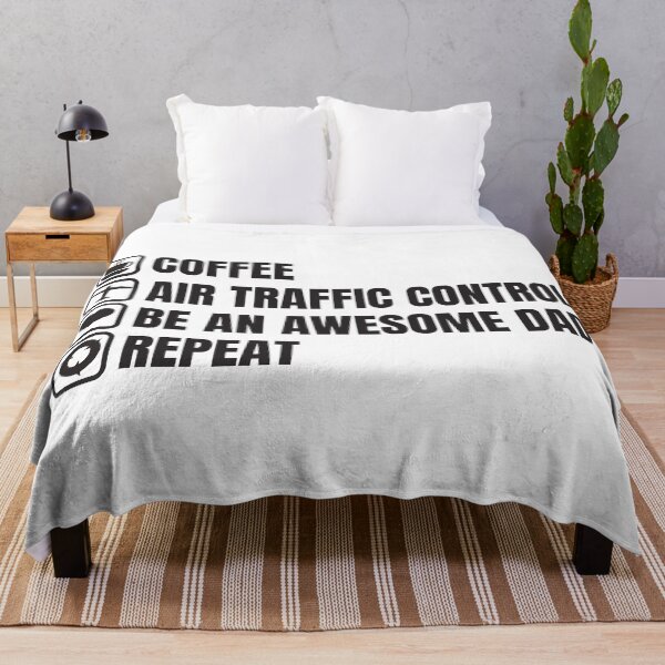 Item preview, Coffee, Air Traffic Control, Awesome Dad, Repeat (For Light Background) designed and sold by thecatcouch.