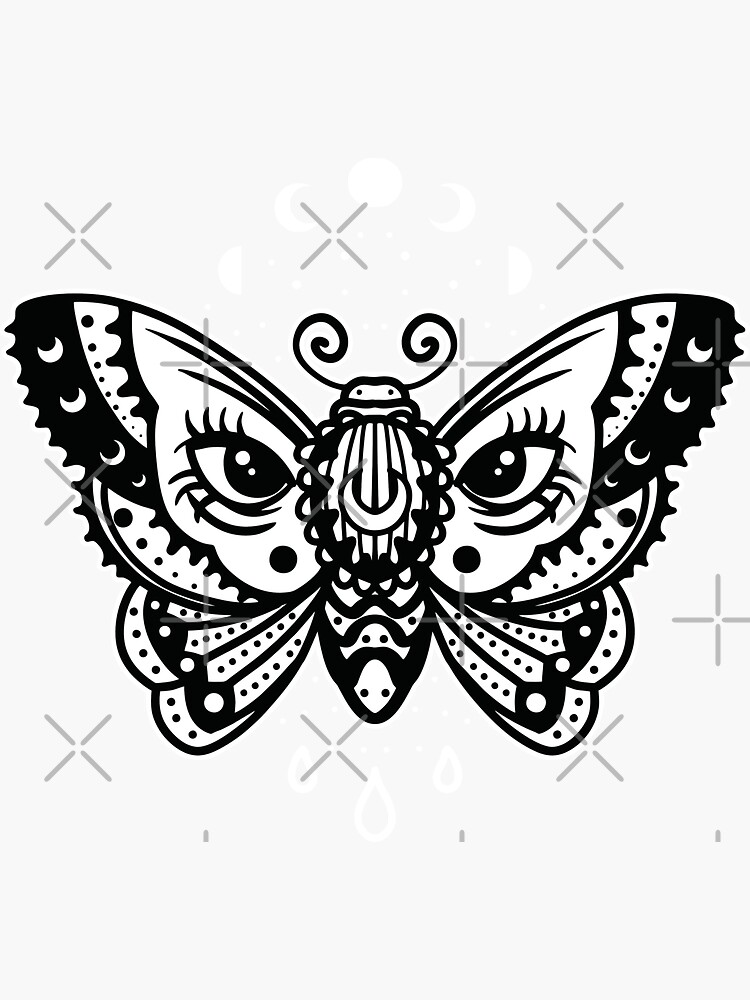 "Butterfly Eyes " Sticker for Sale by EdStark Redbubble