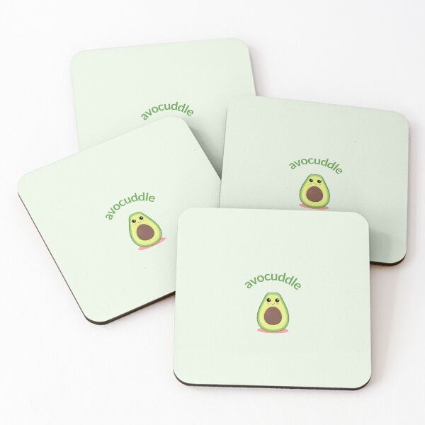 Item preview, avocuddle cute avocado designed and sold by bookdrunk.