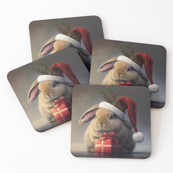 Item preview, Christmas bunny designed and sold by designmetaspace.
