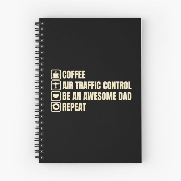 Item preview, Coffee, Air Traffic Control, Awesome Dad, Repeat (For Dark Background) designed and sold by thecatcouch.