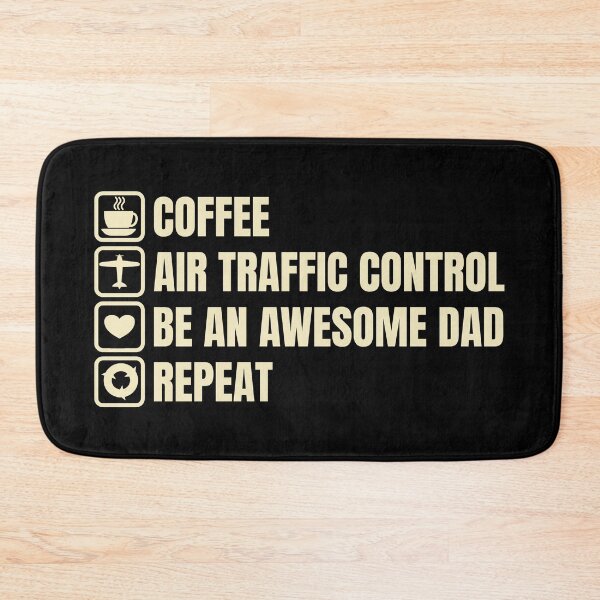 Item preview, Coffee, Air Traffic Control, Awesome Dad, Repeat (For Dark Background) designed and sold by thecatcouch.
