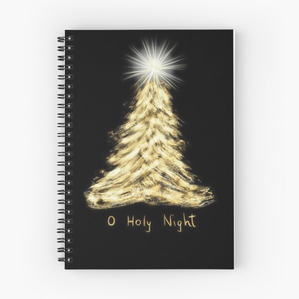 Item preview, O Holy Night Gold Christmas Tree Card designed and sold by designs-by-ann.