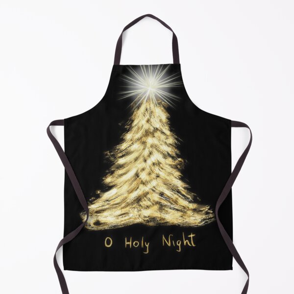 Item preview, O Holy Night Gold Christmas Tree Card designed and sold by designs-by-ann.