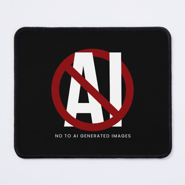 Item preview, No To AI Generated Images-Protest against AI art designed and sold by JahidMunna.