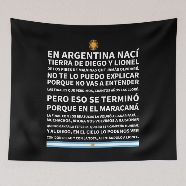 Item preview, Argentina fans’ song -  Argentina Mundial de Qatar 2022 Argentina World cup 2022  Muchachos, ahora nos volvimos a ilusionar designed and sold by TRUE-FANS.