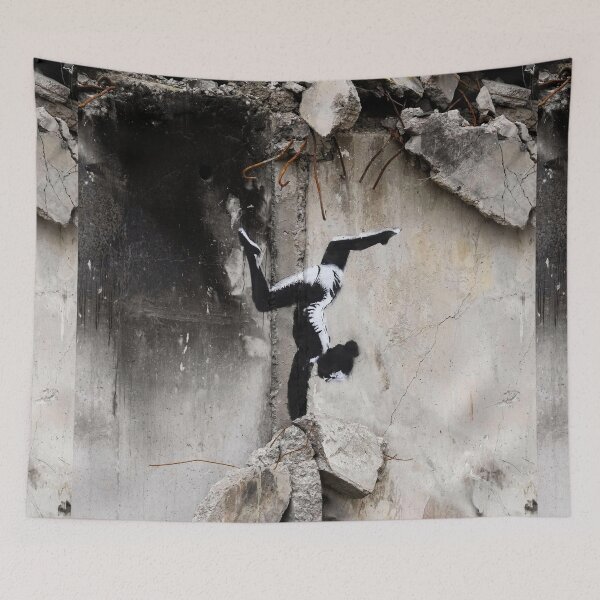 Item preview, Banksy Ukraine Gymnast - Graffiti Art designed and sold by WE-ARE-BANKSY.