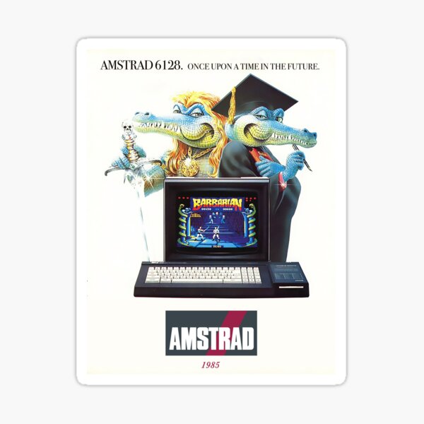 Vista previa del artículo con la obra «Afiche retro de la computadora Amstrad - Érase una vez en el futuro», diseñado y vendido por Clotilde26.