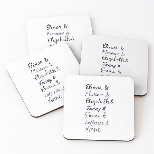 Item preview, Austen Heroines designed and sold by Capputeeno.