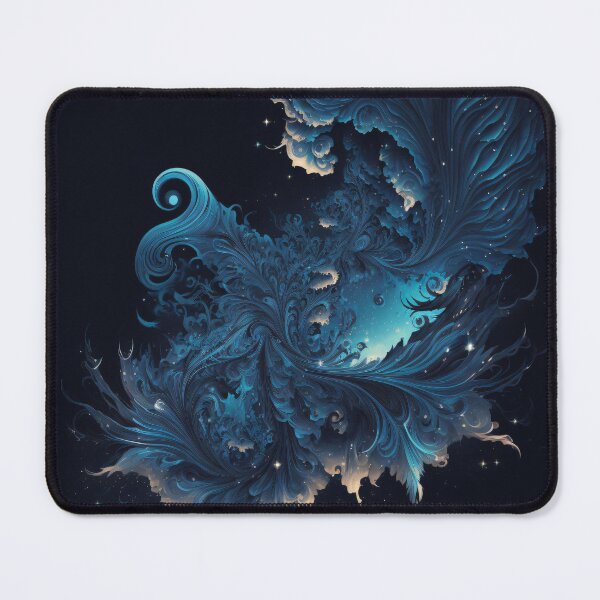 Item preview, Abstract fractal blue galaxy designed and sold by Darmon-Designs.