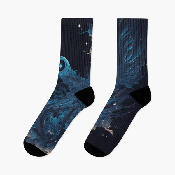 Item preview, Abstract fractal blue galaxy designed and sold by Darmon-Designs.