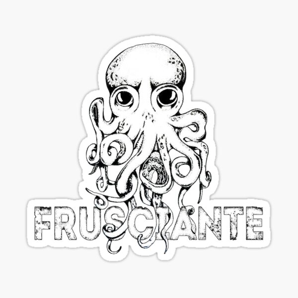 Vista previa del artículo con la obra «El pulpo John Frusciante entrando», diseñado y vendido por DavidMcBlitzen.
