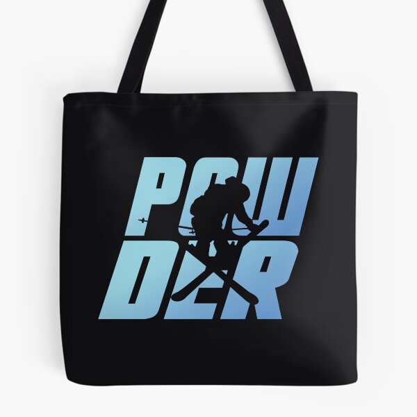 Item preview, Skier, skiing, ski - powder - blue designed and sold by claudiasartwork.