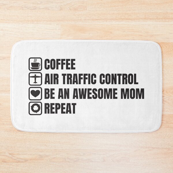 Item preview, Coffee, Air Traffic Control, Awesome Mom, Repeat (For Light Background) designed and sold by thecatcouch.