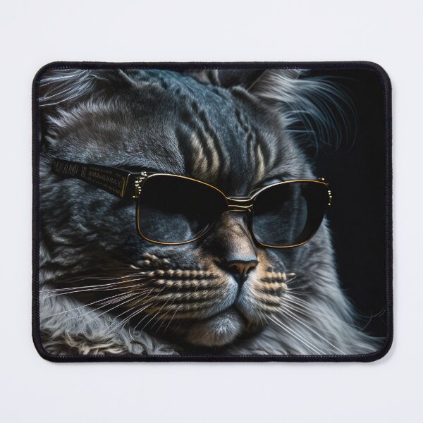 Item preview, Cool cat portrait looking out in the distance with sun glasses designed and sold by KoolArtDistrict.