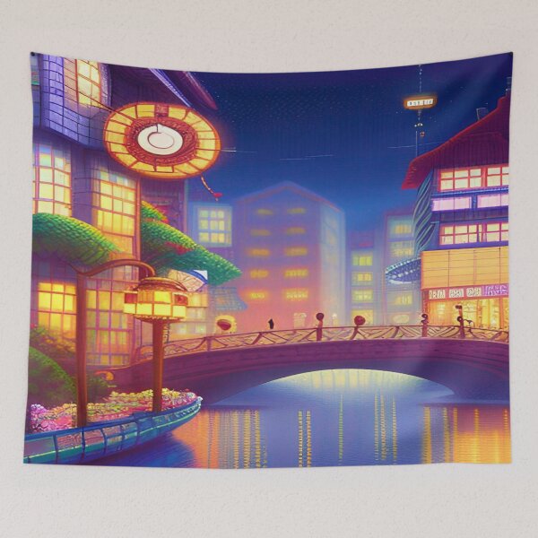 Item preview, Pixilated Cityscapes at Night designed and sold by Nellisstadia.