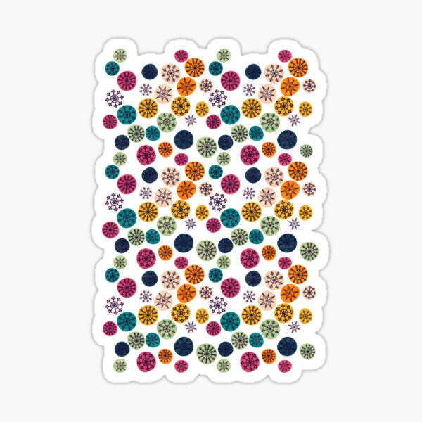 Snowflake cutouts Sticker