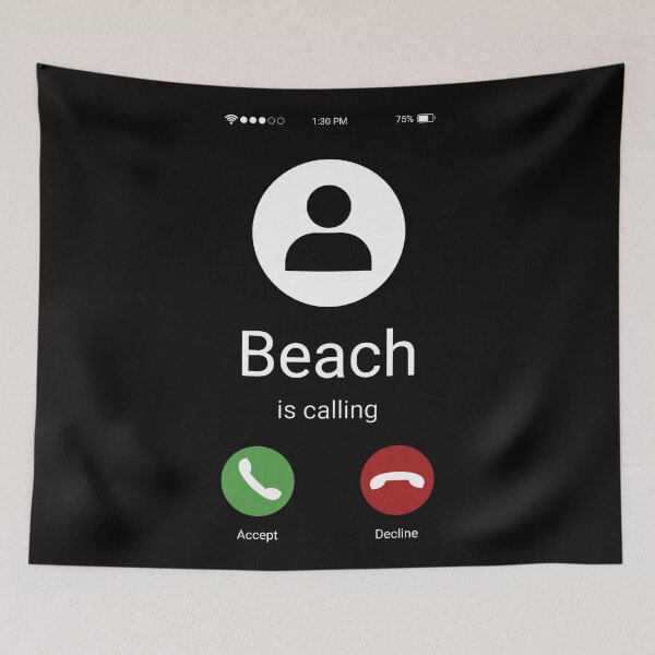 Item preview, Beach is calling designed and sold by ShirtBricks.