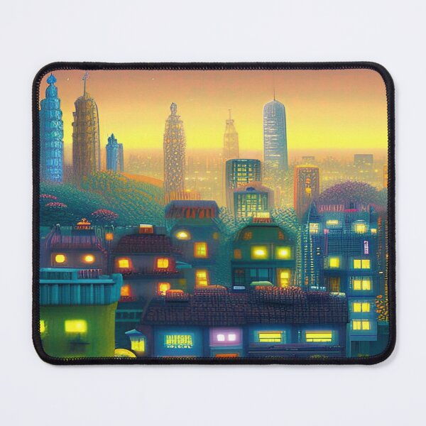 Item preview, Pixilated Cityscape designed and sold by Nellisstadia.