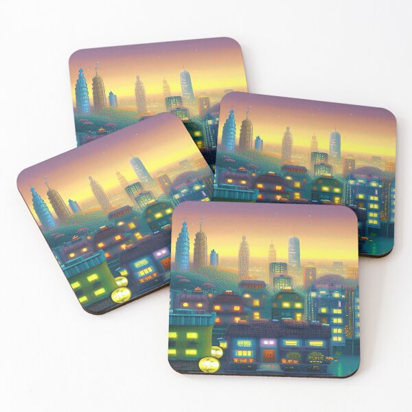 Item preview, Pixilated Cityscape designed and sold by Nellisstadia.