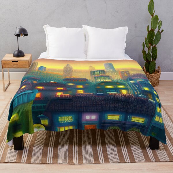 Item preview, Pixilated Cityscape designed and sold by Nellisstadia.