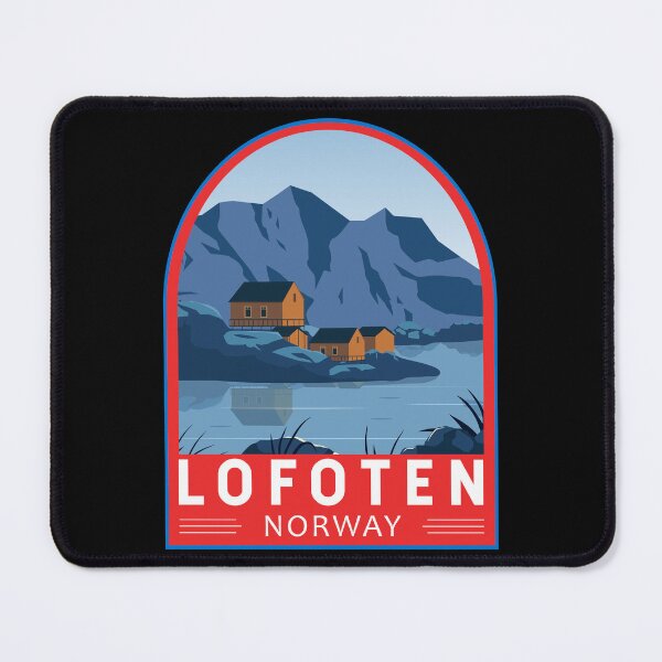 Item preview, Lofoten Norway Travel Retro Emblem designed and sold by KrisSidDesigns.