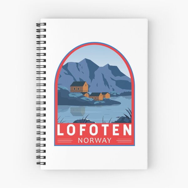 Item preview, Lofoten Norway Travel Retro Emblem designed and sold by KrisSidDesigns.