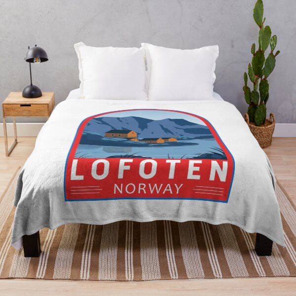 Item preview, Lofoten Norway Travel Retro Emblem designed and sold by KrisSidDesigns.