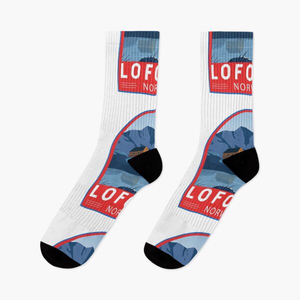 Item preview, Lofoten Norway Travel Retro Emblem designed and sold by KrisSidDesigns.