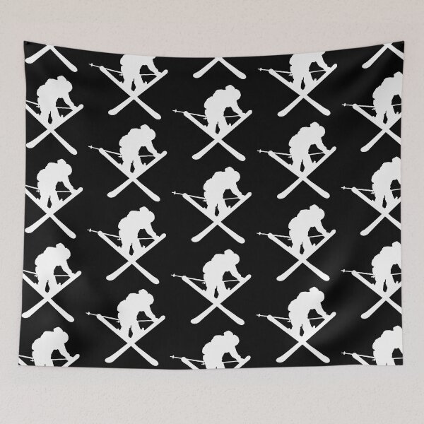 Item preview, Skier, skiing, ski - dark designed and sold by claudiasartwork.