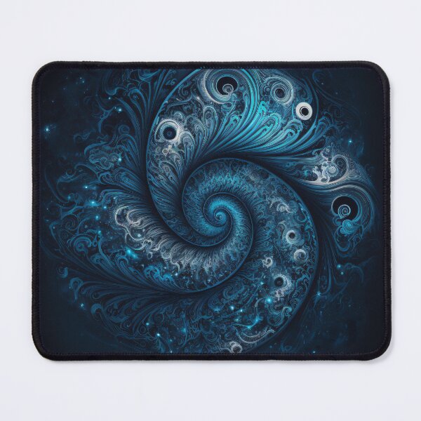 Item preview, Galaxia azul remolino fractal abstracto designed and sold by Darmon-Designs.