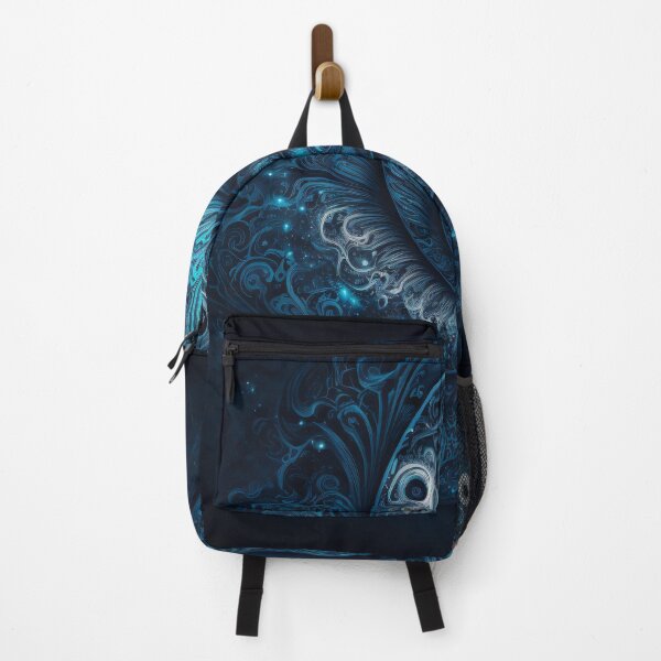 Item preview, Abstract fractal swirling blue galaxy designed and sold by Darmon-Designs.