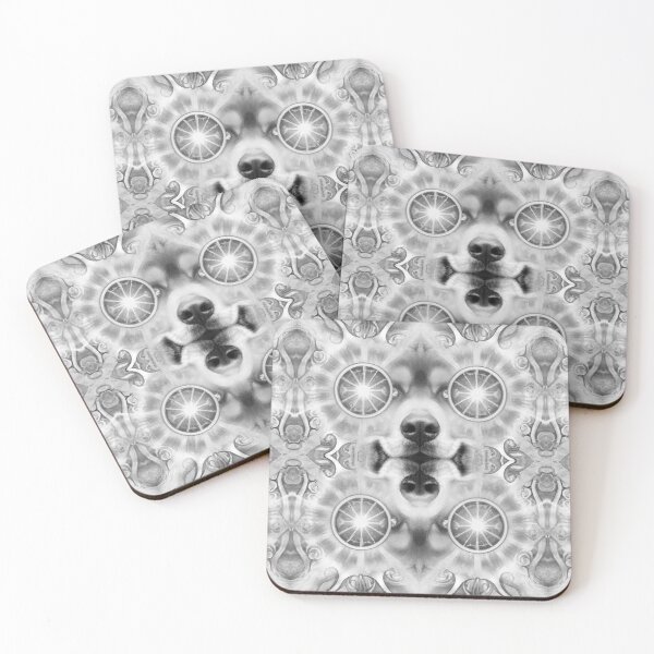 Item preview, Dog Love Kisses Piercing Eyes Grey Scale designed and sold by SpiritGifts.
