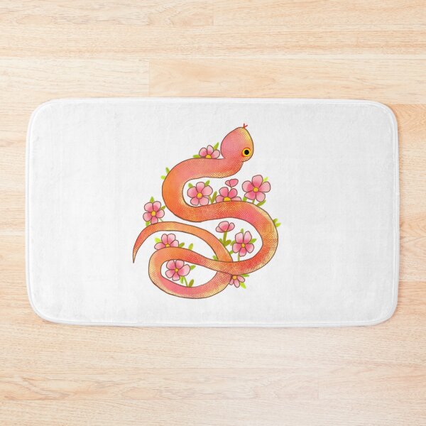Item preview, watercolor snake with flowers  designed and sold by Mayarart.