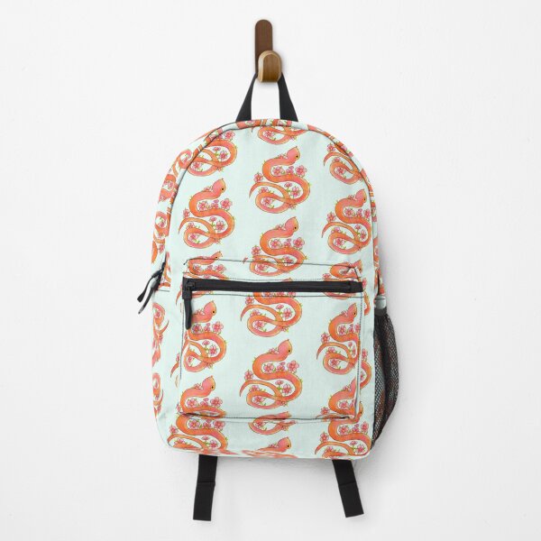 Vista previa del artículo con la obra «serpiente acuarela con flores», diseñado y vendido por Mayarart.